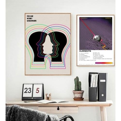 Tame Impala Psychedelic Rock Music Band Tour Posters and Prints Vintage Wall Art Canvas Painting Pictures for Living Room Decor