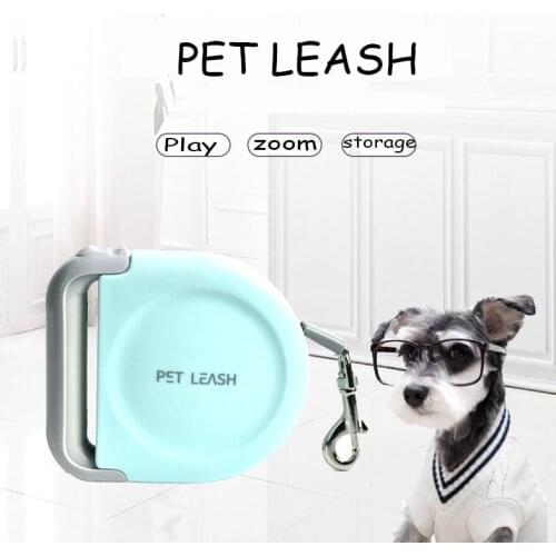 5M Pet Dog Outdoor Equipment Traction Rope Makaron Color Automatic Retractable Dog Traction Rope