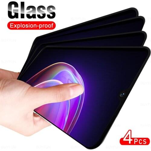 4Pcs Full Cover Protective Glass For VIVO V21 2021 Phone Tempered Glas Screen Protector Film For VI VO 21V V 21 6.44" Protection