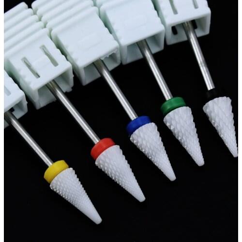 1pc Manicure Drills Milling Cutter Electric Ceramic Nail Drill Bit Remover Gel Nail File Tools Accessories