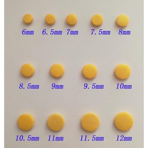 45 Pieces/Lot) 6mm To 12mm Double Skin Piccolo Pads Individual Size