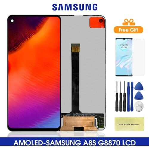 6.4'' Amoled G8870 Lcd For Samsung Galaxy A8S LCD A9 Pro 2019 Lcd Display Touch Digitizer Assembly For Samsung G8870 G887FZ LCD