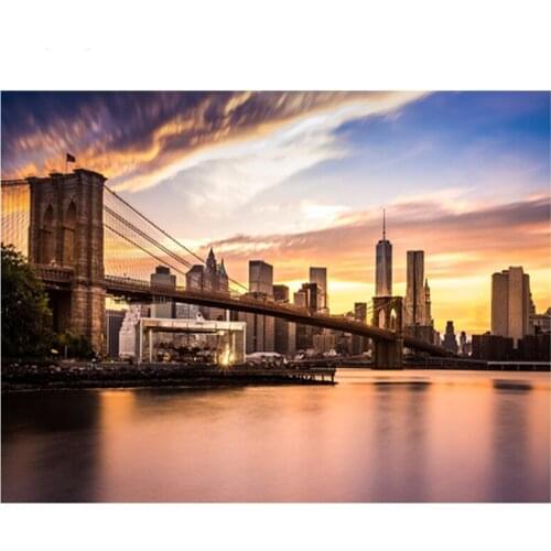 Full Square Round Drill 5D Diy Diamond Painting scenery art new york Diamond Embroidery Cross Stitch 5D Home DecorationsZP-2171