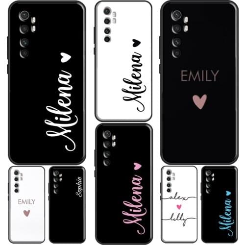 CUSTOM HANDWRITTEN NAMES WEDDING For Xiaomi Mi 10T Pro Mi Note 10 Lite Mi 11 Ultra Phone Case For POCO F3 F2 F1 M3 X3 Pro