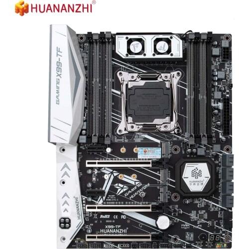 HUANANZHI X99 TF Motherboard Intel XEON E5 LGA2011-3 All Series both DDR3 DDR4 RECC NON-ECC Memory NVME USB3.0 ATX