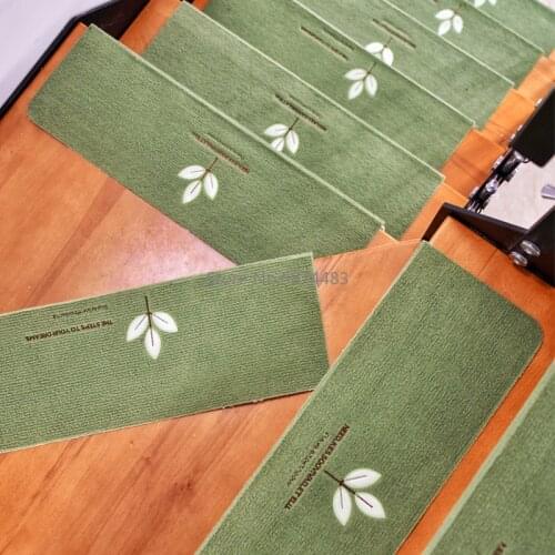 Stair Stepping Mat Glue-free Self-adhesive Stair Carpet Household Stair Mat Solid Wood Non-slip Mute Foot Mat Luminous