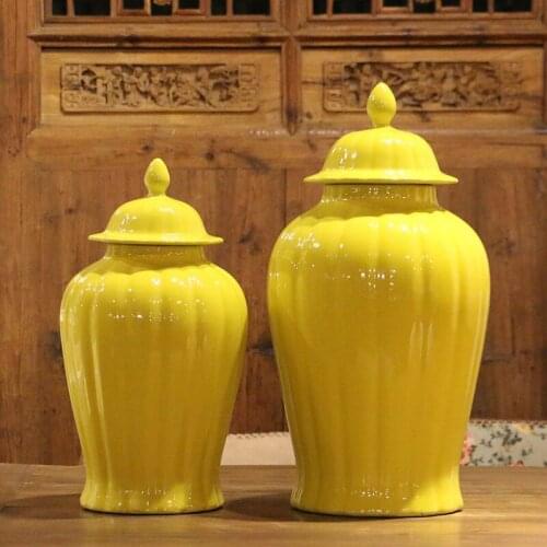 New Chinese Ceramic jar Ornaments Storage jar Living Rooms Soft Models American Home Furnishings Porcelain porcelain Ginger jar