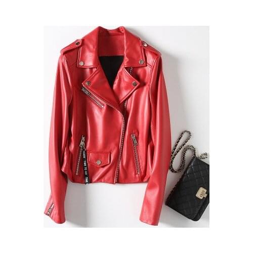 Top brand Genuine New Fashion Sheep Leather Jacket H64 Free Shipping One Piece Promotion high quality