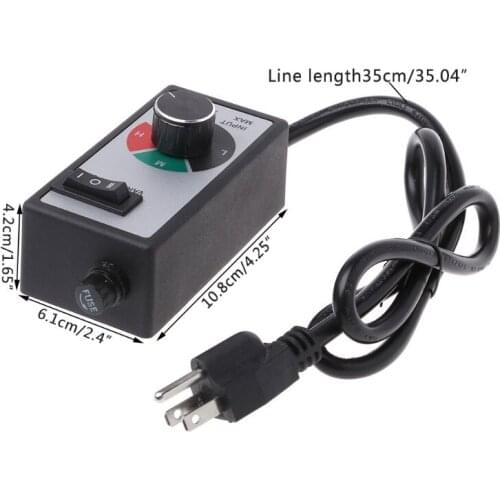 AC 120V 15A Fan Voltage Speed Controller Electric Motor Rheostat Governor