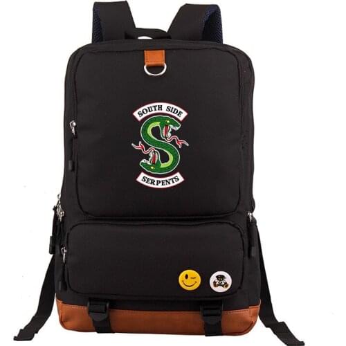 Riverdale Cartoon Character School Backpack Fashion Casual Travel Camp Business Unisex Bags Roomy Multifunctional Bookbags