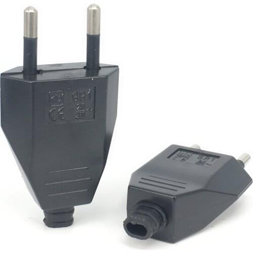 1pcs 4.0mm Male EU Rewireable Power Plug 16A Electric Outlets Schuko France Germany Adapter Extension Cord Connector Plug