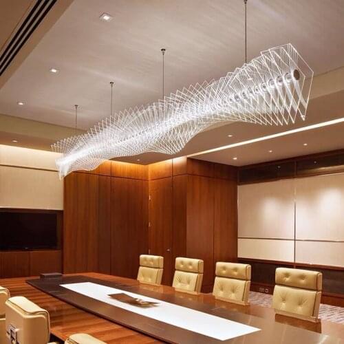 Modern Thousand Stacked Acrylic Chandelier Nordic Restaurant Simple Hanging Lamp Hotel Luxury LED Chandelier Lighting
