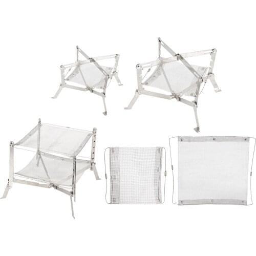 Ultralight Outdoor Wood Burner Folding Barbecue Charcoal BBQ Grill Garden Hiking Picnic Camping Grilling Grate