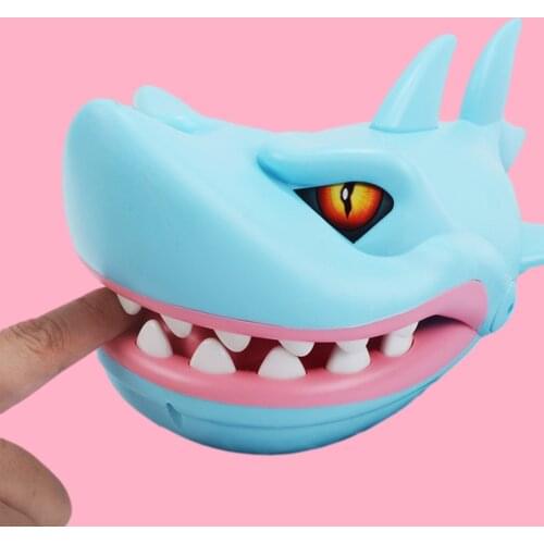 Funny Shark Dentist Game Toy With Sound Shark Teeth Game Fun Finger Biting Toys For Children Adults Decompression Toys Gifts