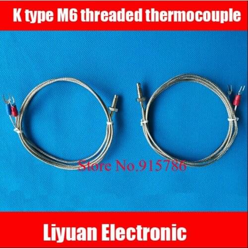 WRNT-01/02 shielded cable M6 threaded thermocouple / K type temperature sensor / probe temperature line