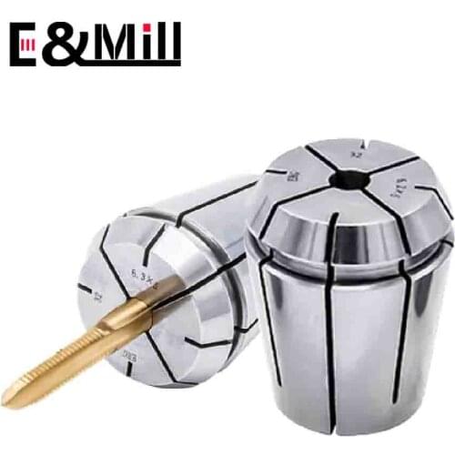 1PCS ER16 ER20 ER25 ER32 ER40 Tapping Collet Chuck ERG16/20/25/32/40 ISO/JIS Collet CNC Machine Tool Holder Milling Collet