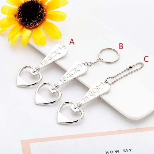 100pcs Bottle Opener Key Chain Car KeyRing creative LOVE multi-function bottle opener keyChain pendant F20174075