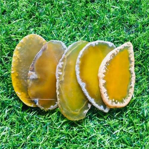 5pc natural crystal gem agate tablet beautiful agate specimen