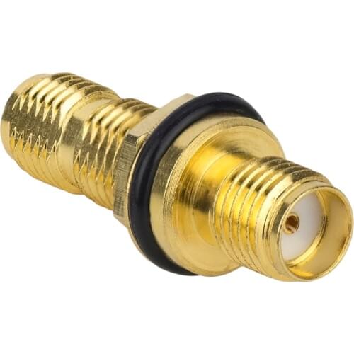 Superbat SMA Adapter SMA Jack to SMA Female Bulkhead with O-ring Straight RF Connecter
