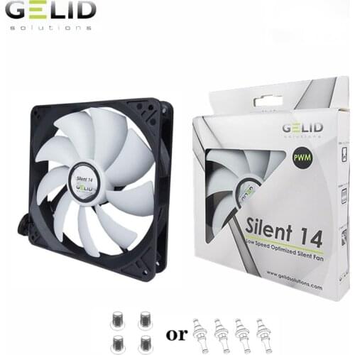 GELID Silent PC Cooling Computer Case MOD PC Parts Quiet RGB PWM Fan CPU Cooler Radiator 90/120/140mm Cooler Fan