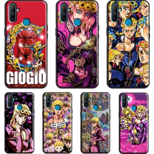 Vento Aureo GIOGIO JoJos Anime For OPPO Realme 8 6 7 Pro Q3 7i C3 C11 C15 C21 GT Case For OnePlus 9R 7T 8T 8 9 Pro Coque