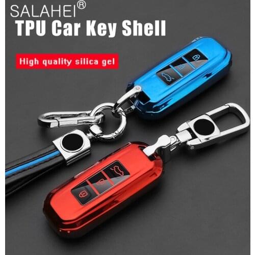 Colorful Soft TPU Car Smart Key Fob Shell Cover Case For Baojun 510 560 360 730 630 610 310 E100 310W 530 RS-5 AutoAccessories
