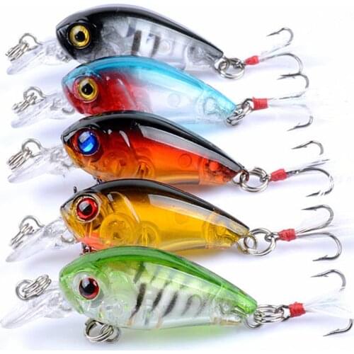 Fishing Bait Abs Lure Bait Mini Bionic Bait 4.5cm/4g Crystal Hook Fake Bait Hard Bait ABS Fishing Lure Outdoor Sport Accessories