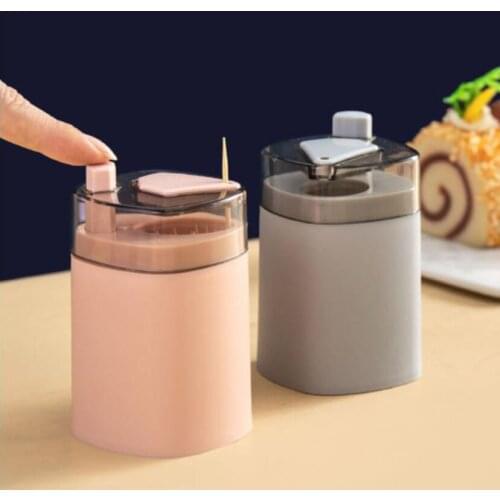 Home Daily Creative Automatic Pop-up Toothpick Box Simple Home Living Room Dining Room Storage Box Push-type Toothpick Holder 01
