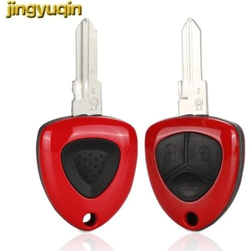 Jingyuqin Remote Car Key Shell Replacement for Ferrari 458 F430 612 1/3 Button Uncut Blank Smart Key Blade Cover Case Fob