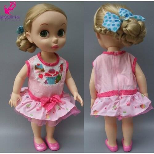 Doll pink dress for 16-inch 40CM Sharon doll dress suit for Cinderella Princess Belle Rapunzel Elsa Anna children girl gifts