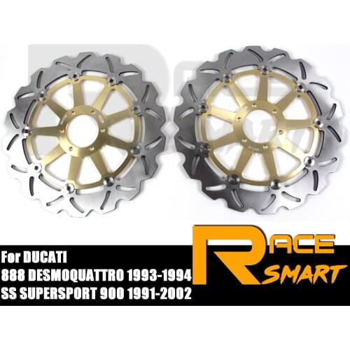For DUCATI 888 DESMOQUATTRO 888 1993 - 1994 Motorcycle 1 Pair CNC Front Brake Disks Discs Rotors SS SUPERSPORT 900 1991 - 2002