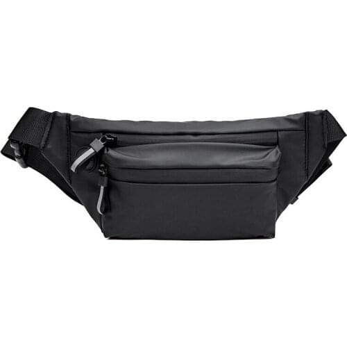 Brand Men Casual Fanny Waist Bag Waterproof Money Phone Belt Bags Pouch Black Male Bum Hip Bag Crossbody Shoulder Belt Pack Hot