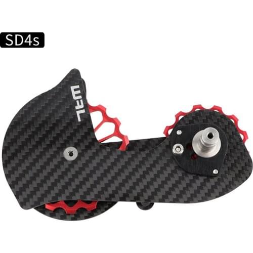 MEROCA Road Bicycle Carbon Fiber Large Jockey Pulley 5800/6800/7000/8000 Bike Rear Derailleur Guide Wheel 13T 17T