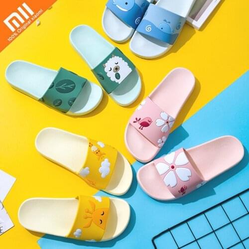 Xiaomi Cartoon Cute Animal Women Home Slippers Summer Sandals Ladies Slides Mens Indoor House Shoes Flip Flops Sandalias Mujer
