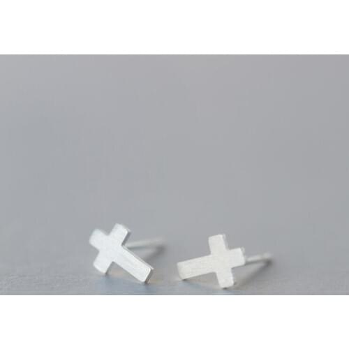 Shuangshuo Vintage Cross Earrings Set Cross Stud Earrings for Women Geometric Long Earings Fashion Jewelry aretes de mujer S022