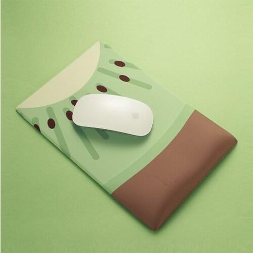 Cute and creative kiwi mouse pad, soft wrist support, silicone memory comfortable mouse pad