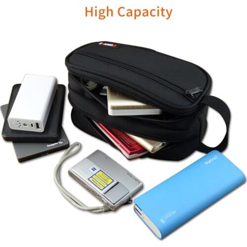 Portable Travel Digital Gadgets Storage Bag for HDD Data Cable Adapter Earphone Battery Electronics Accessories Organizer Pouch
