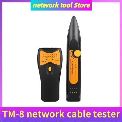 TM-8 network cable tester RJ11 RJ45 Cat5 Cat6 Telephone LAN Network Cable Tester Tracker Detector Ethernet Line Finder Tester
