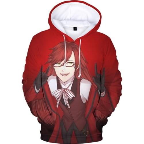 2021 New High Quality Black Butler 3D Print Black Butler Mens Hoodie Anime Fashion Hoodies Men/Women OverSize Casual Sweatshirt