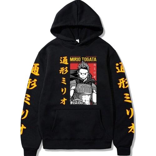 Anime My Hero Academia Mirio Togata Printing Men/Women Hoodie Long Sleeve Fashion Designer Streetwear