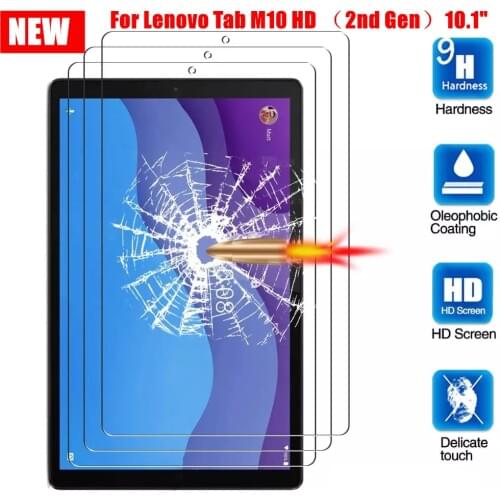 Tempered Glass Film for Lenovo Tab M10 HD (2nd Gen) 10.1" TB-X306F /TB-X306X (2020 Release) Tablet Screen Protector