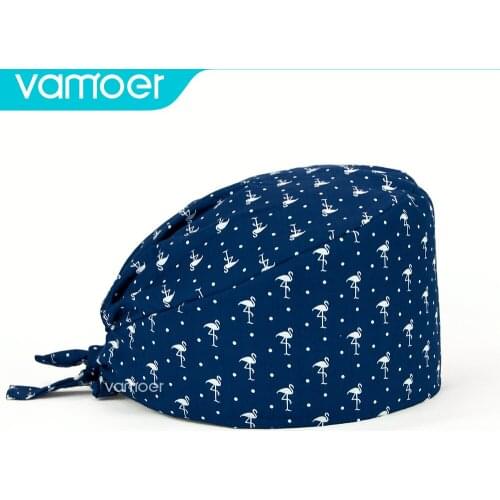 Woman and men Reusable cotton Laboratory Clinic work cap nurse accessories scrubs uniform Breathable surgery cap