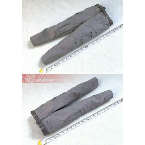 1/6 Grey Overalls Tactical Pants With Belt Fit 12'' Male Figure Dolls