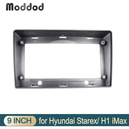 2 Din Car Radio Facia for HYUNDAI STAREX 2007-2015 9 INCH Stereo Panel Dashboard Refit Installation Trim Kit GPS DVD Frame Bezel