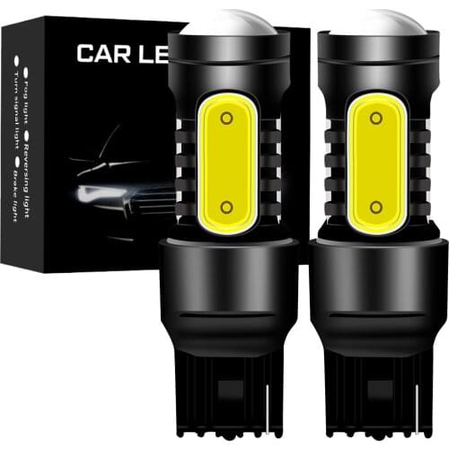 2PCS 1156 BAU15S PY21W BA15S P21W LED Lamp T20 7440 W21W 7443 W21/5W T15 For Car Turn Signal Lights White Amber Red Lighting 12V