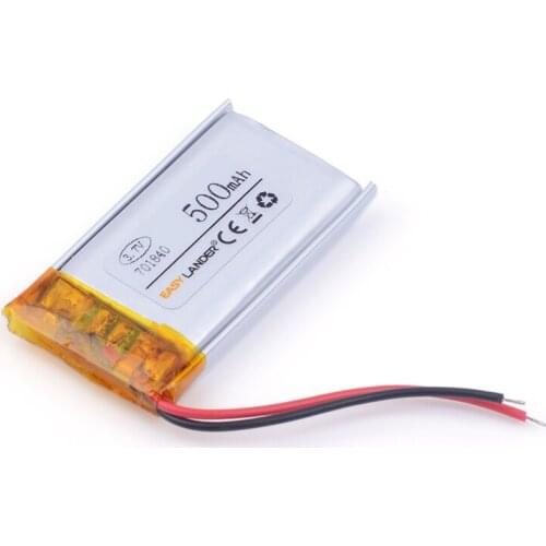 3.7V 500mAH 701840 Polymer lithium ion / Li-ion battery for TOY POWER BANK GPS mp3 mp4 cell phone speaker