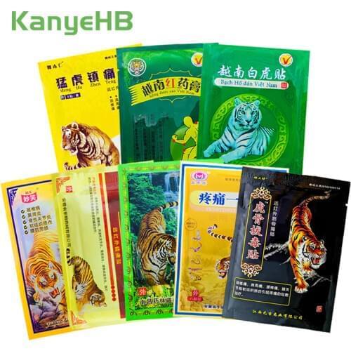8Pcs/bag Of 8 Types Tiger Balm Patches 100% Original Natural Chinese Medical Plaster Back Neck Muscle Arthritis Pain Relief