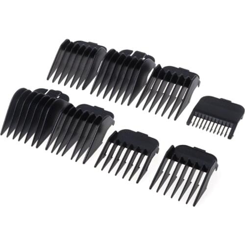8Pcs Universal Hair Clipper Limit Comb Guide Attachment Size Barber Replacement