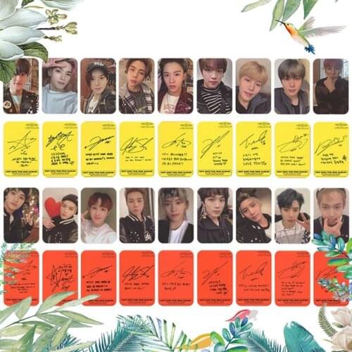 9Pcs Kpop NCT 127 Neo Zone Album Photocard Self Made Autograph Photo Cards Photograph