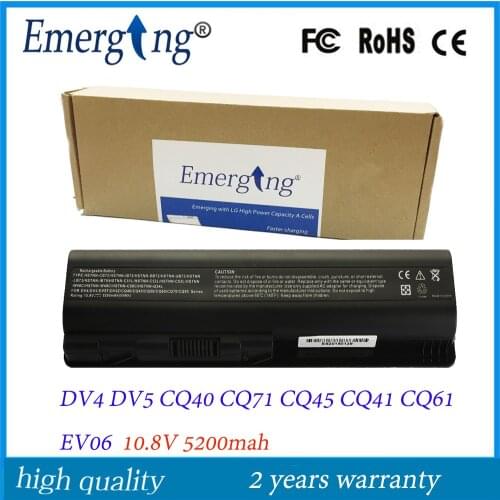 6Cell 10.8v 5200mAH New Japanese Cell Laptop Battery for HP pavilion DV6 G62 DV4 DV5 CQ45 CQ40 G50 G60 G70 Battery